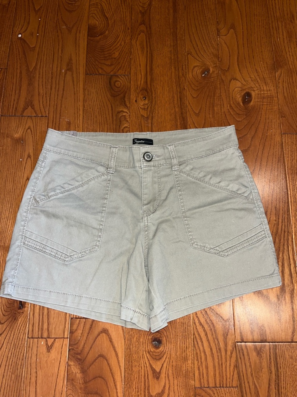 Supplies Brand khaki/tan High-Waist Utility Shorts